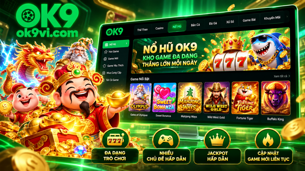 Tổng quan sảnh Nổ Hũ OK9