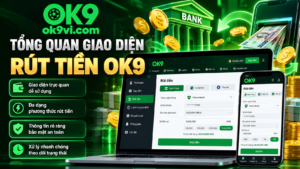 Tổng quan giao diện Rút Tiền OK9